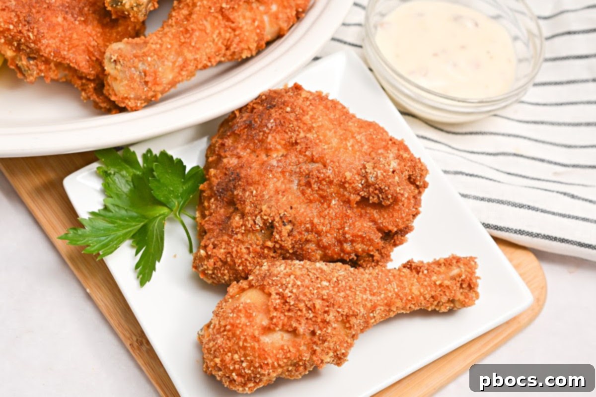 Keto Fried Chicken with Side Dishes - A plate with fried chicken and keto-friendly sides
