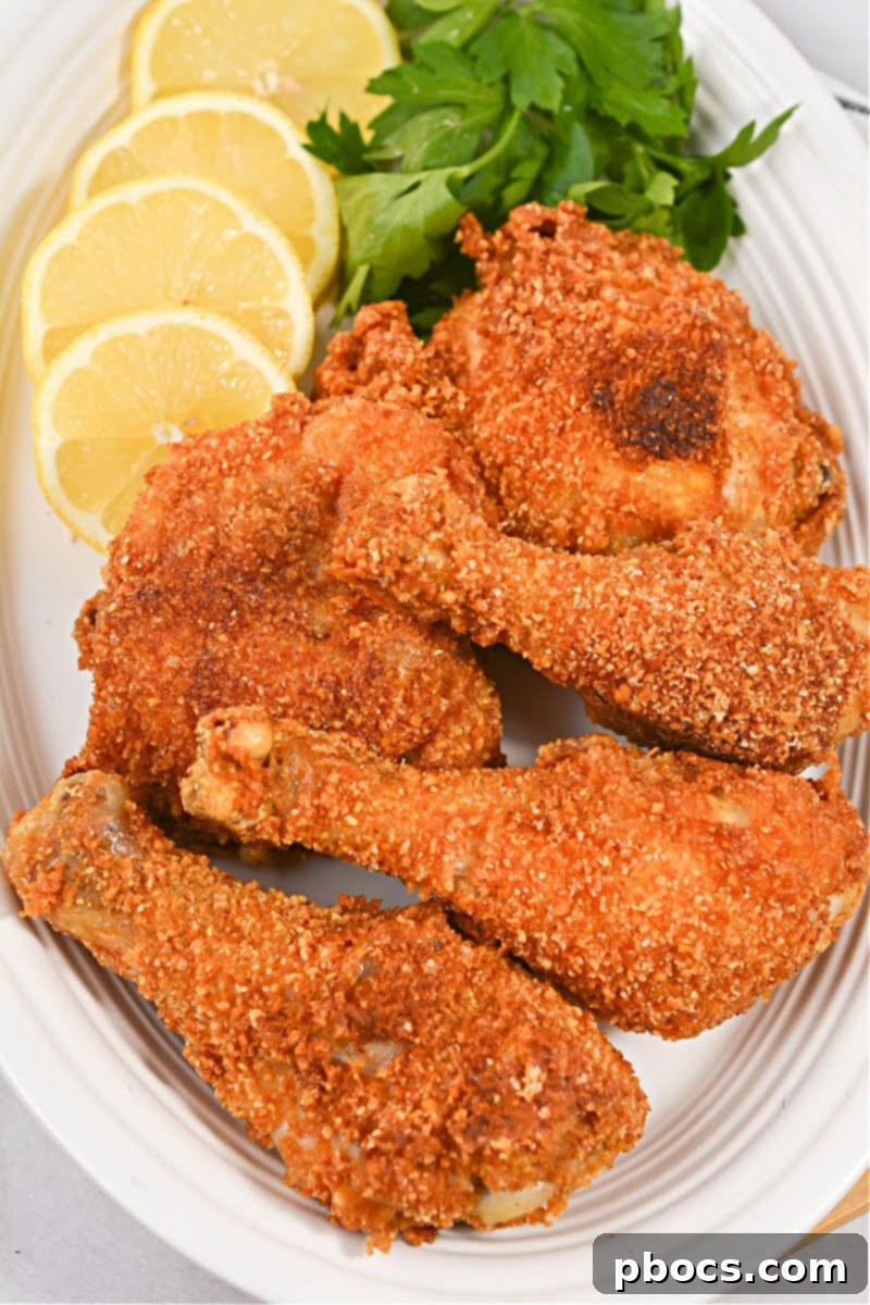 Stored Keto Fried Chicken - Leftover chicken in an airtight container