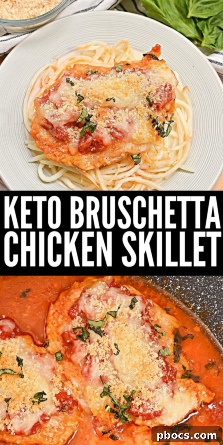 Keto Bruschetta Chicken Skillet