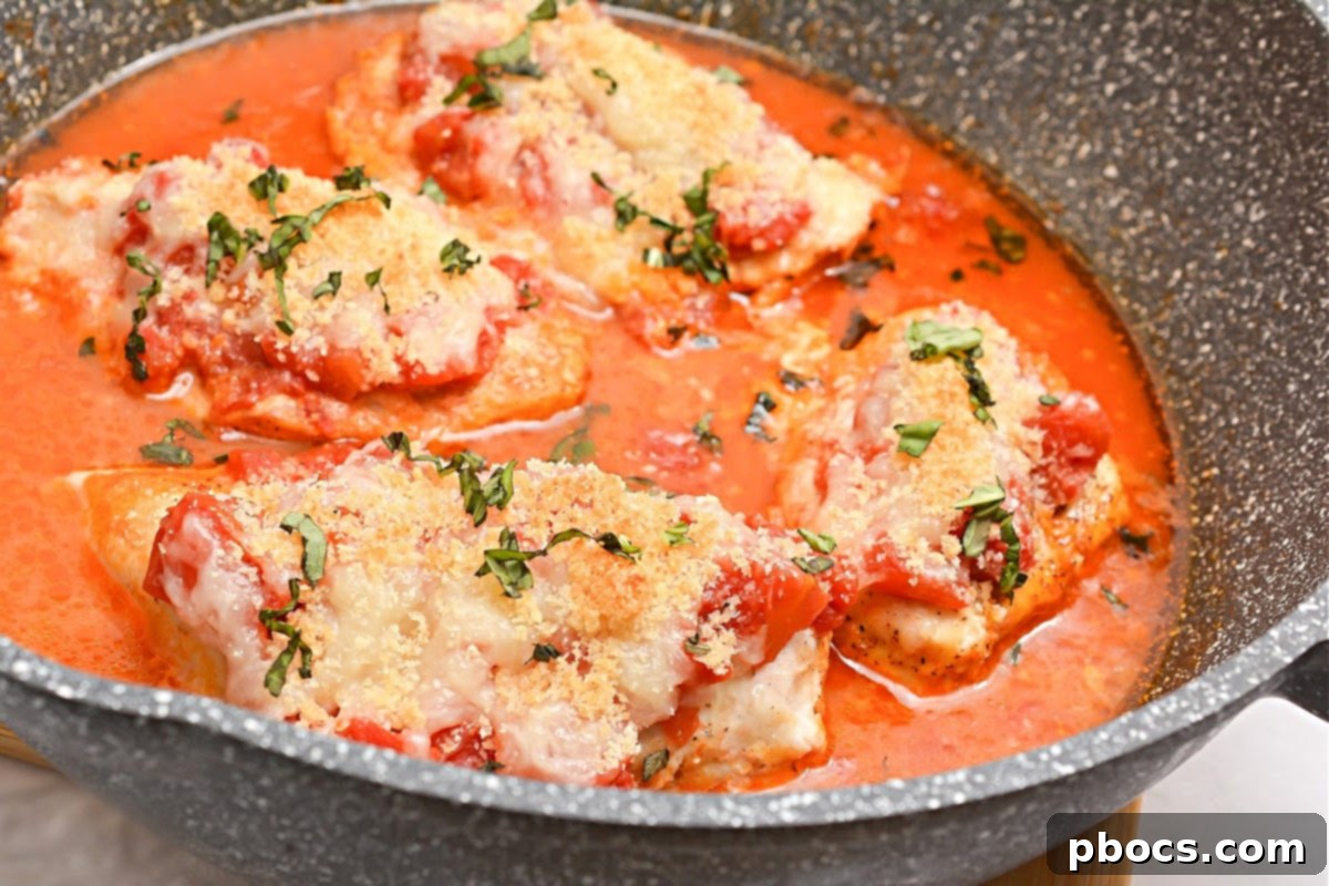 Keto Bruschetta Chicken Skillet