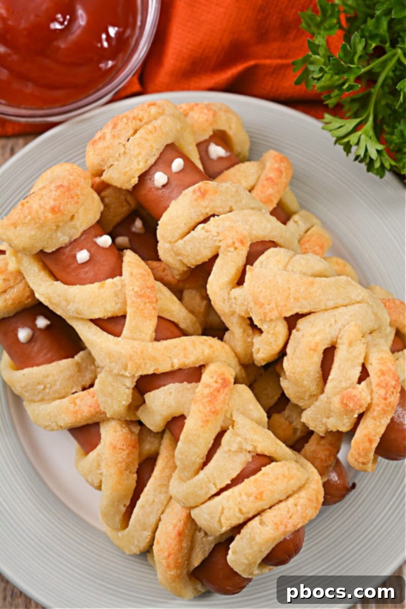 Spooky Keto Mummy Dogs for Halloween