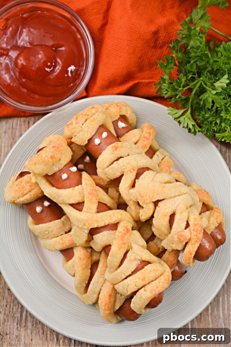 Keto Mummy Dogs Party Food