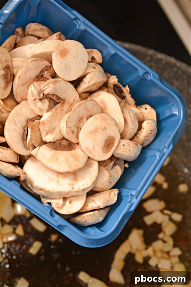 Sautéing onions for Keto Chicken Cacciatore