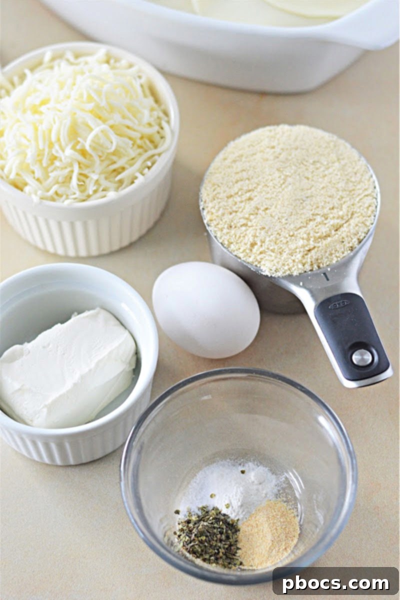 Keto Italian Deli Bake 4 Preparing the fathead dough for the Keto Italian Sub Casserole