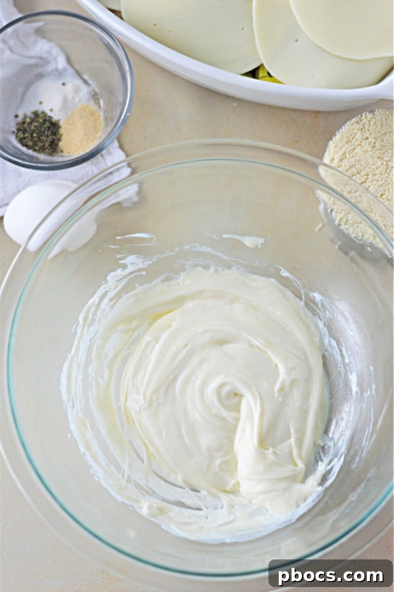 Keto Italian Deli Bake 10 Mixing fathead dough ingredients