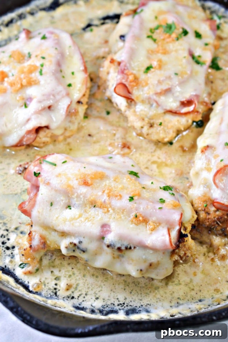 Keto Chicken Cordon Bleu Skillet - A delicious low-carb one-pan meal