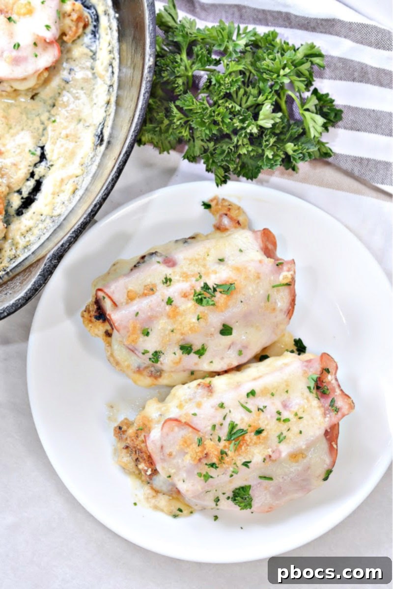 Keto breaded chicken for Cordon Bleu Skillet