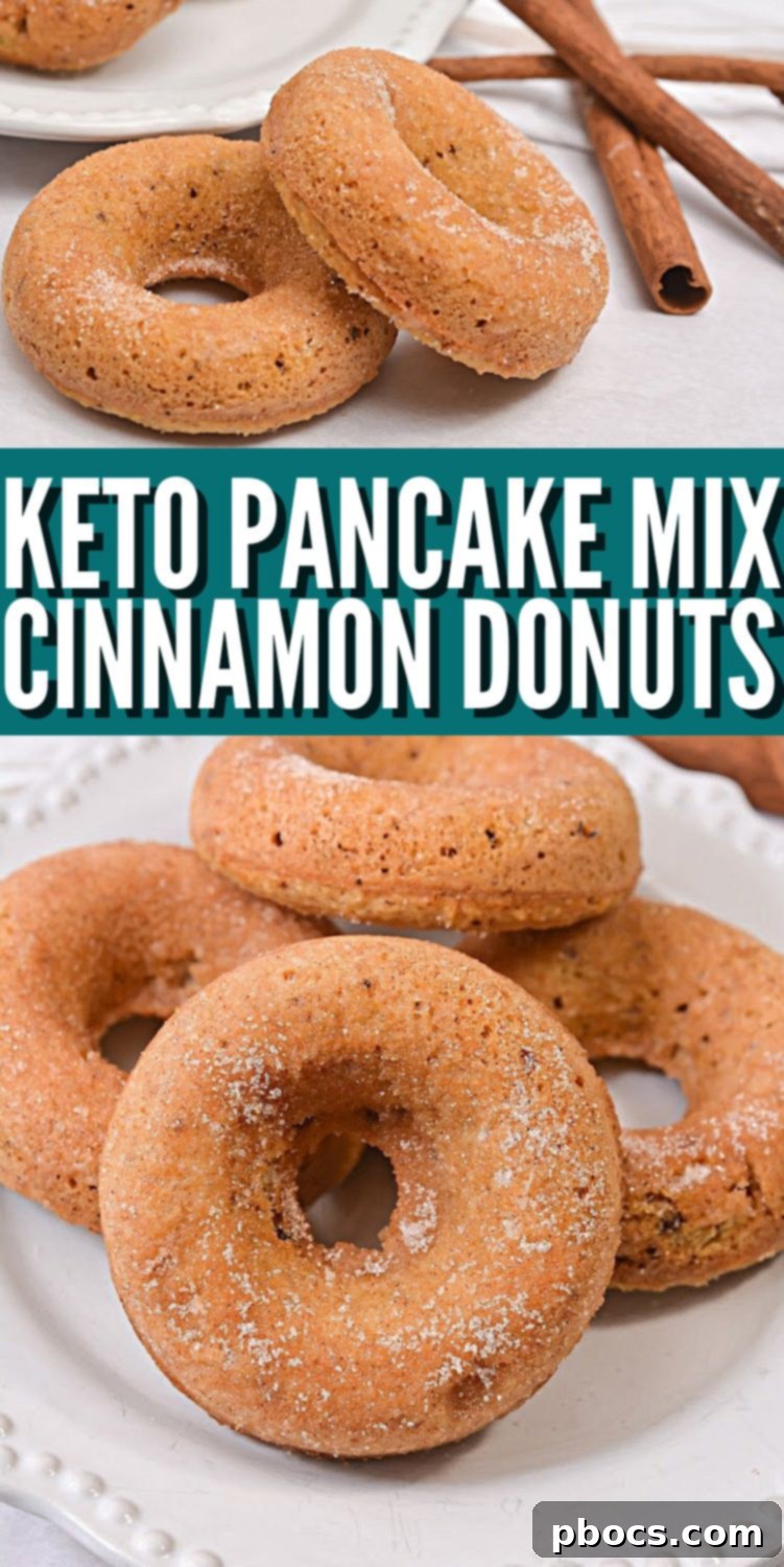 Keto Pancake Mix Cinnamon Donuts