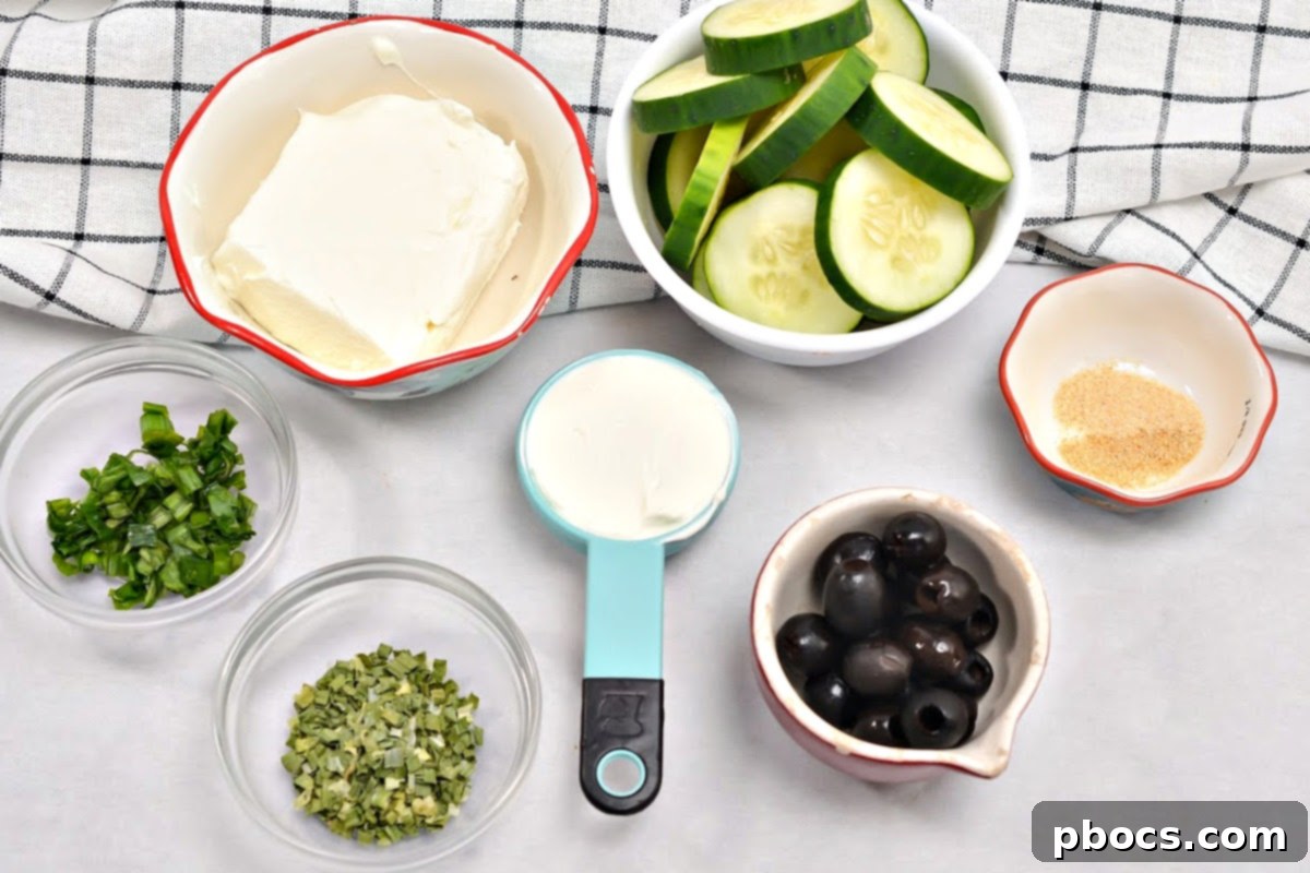 Keto Cucumber Web Bites 4 Step-by-step: Mixing cream cheese and spices for the appetizer bites