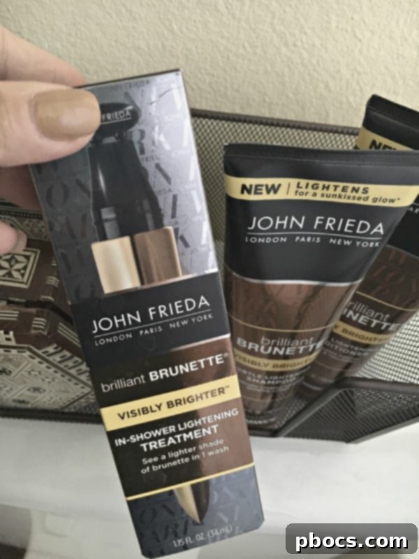 Brunette Hair with Subtle Lightening and Waves