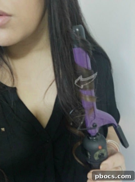 Curling Hair Outward for Natural Waves