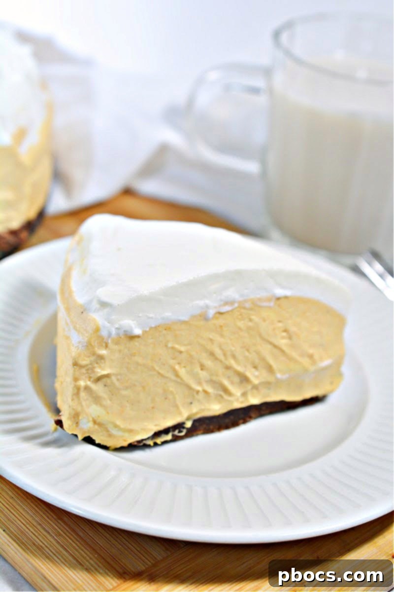 Keto Pumpkin Spice Mousse Cake 2 Keto Pumpkin Mousse Cake - A light and airy sugar-free dessert