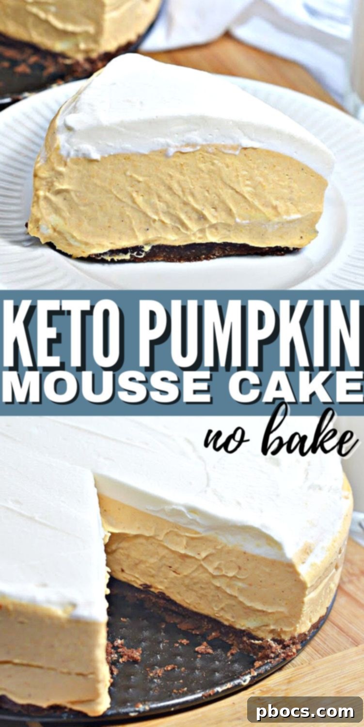 Keto Pumpkin Spice Mousse Cake 16 Keto Pumpkin Mousse Cake for Pinterest