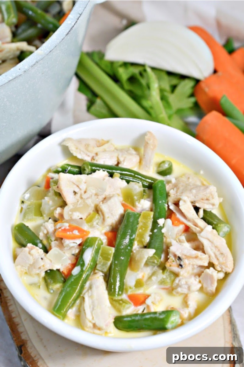Velvety Keto Chicken & Veggie Stew 2 Creamy Keto Chicken Stew With Vegetables