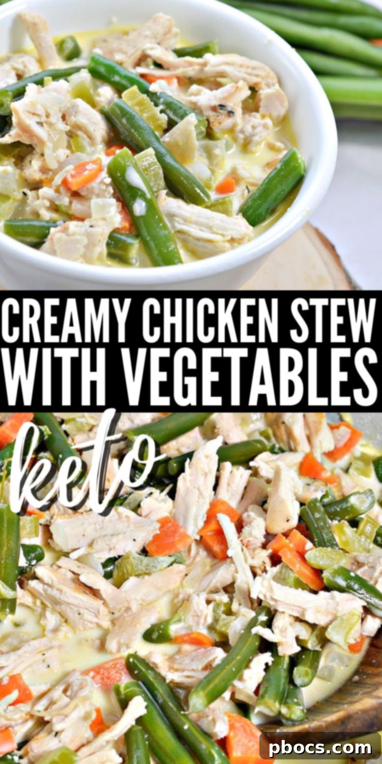 Velvety Keto Chicken & Veggie Stew 14 Creamy Keto Chicken Stew With Vegetables