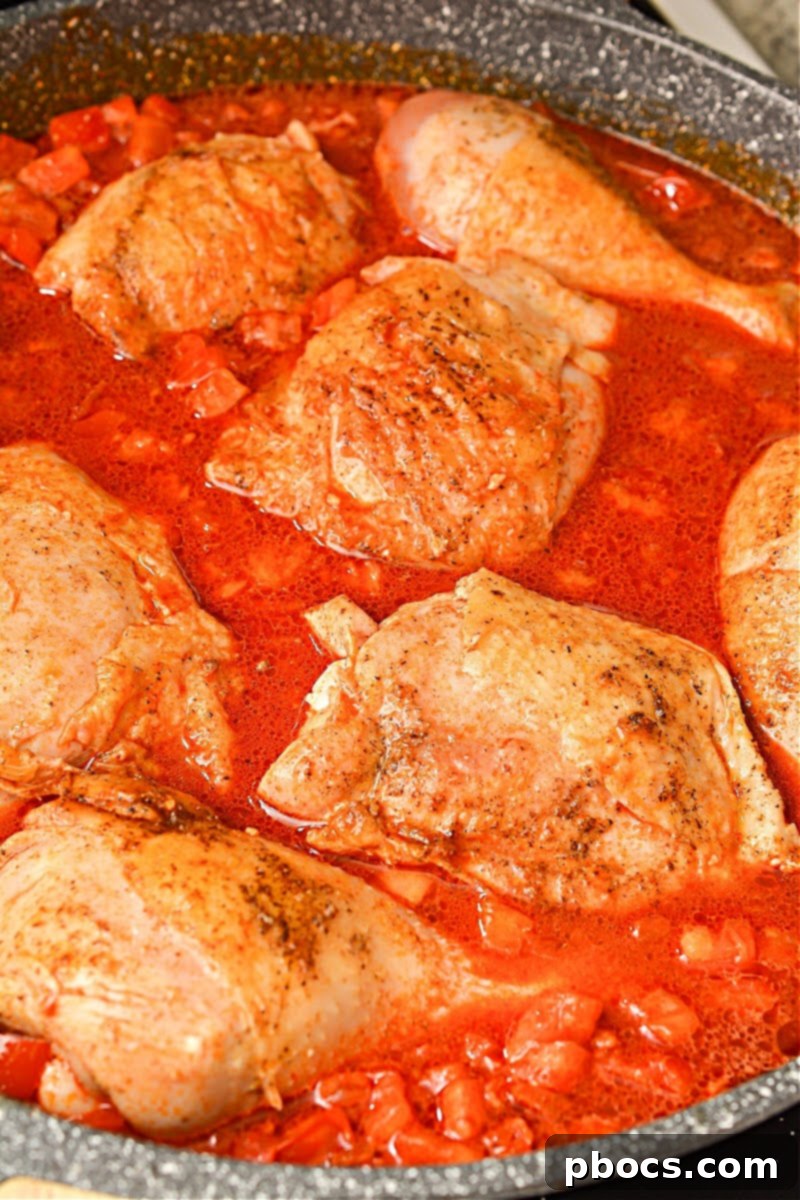 Chicken Returned to Skillet