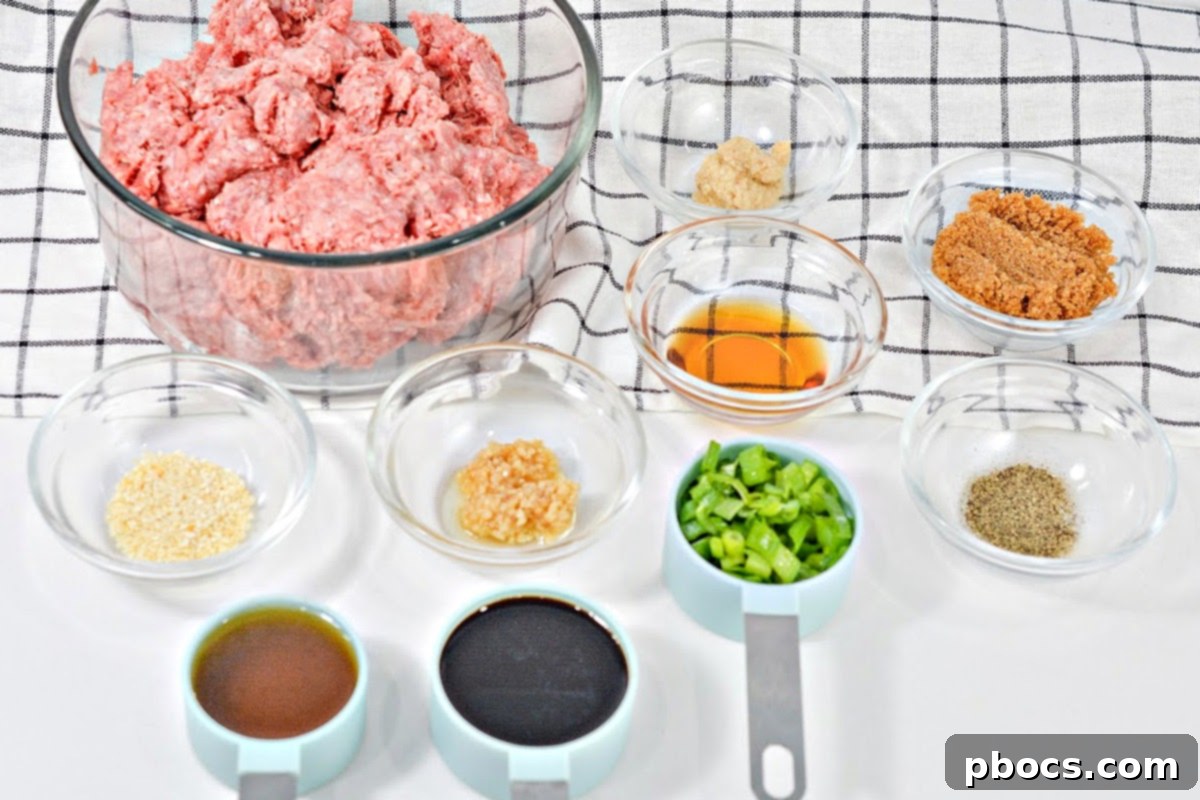 Close-up of the simmering Keto Korean Ground Beef in a skillet, coated in a rich, savory sauce