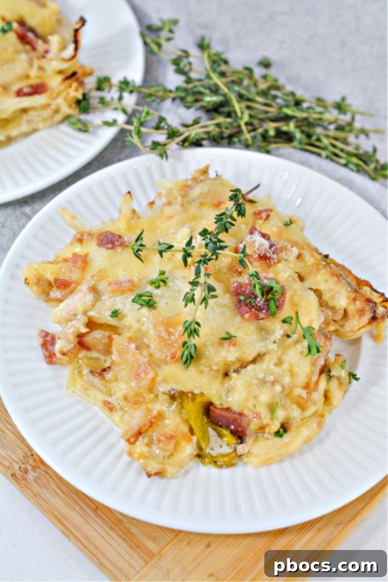 Delicious Keto Cabbage Au Gratin, a cheesy low-carb side dish