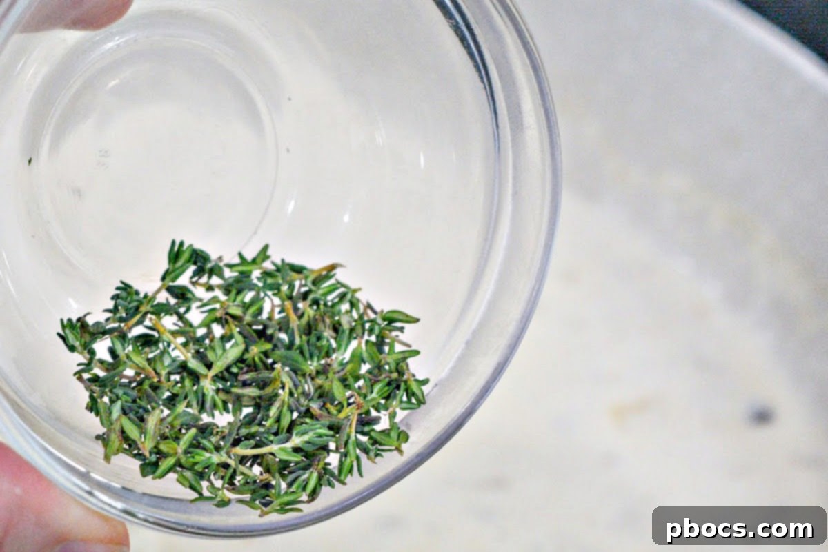 Creamy sauce simmering in a skillet