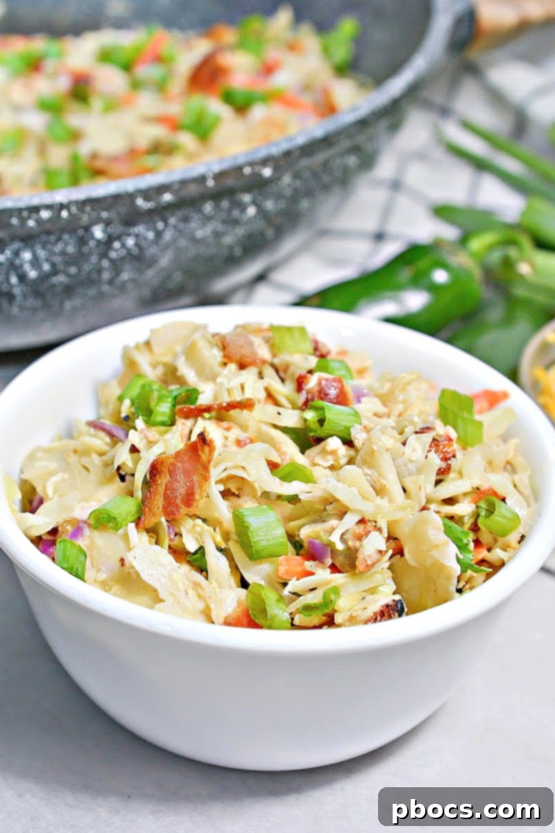Keto Crack Slaw served in a bowl, ready to be enjoyed, emphasizing its low-carb benefits.