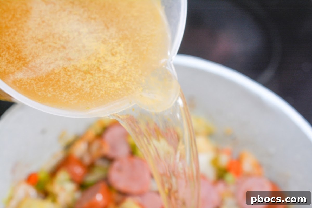 Keto Kielbasa Sausage and Vegetable Soup