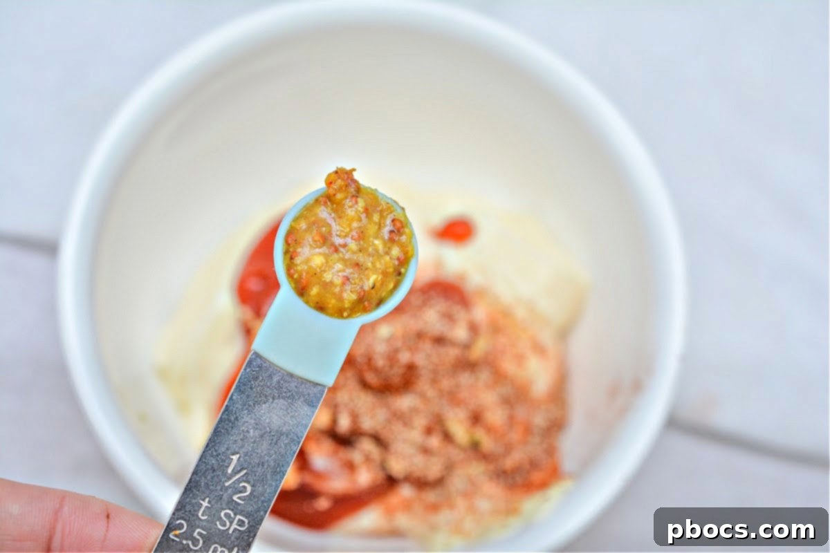 Mixing the Keto Big Mac Salad dressing