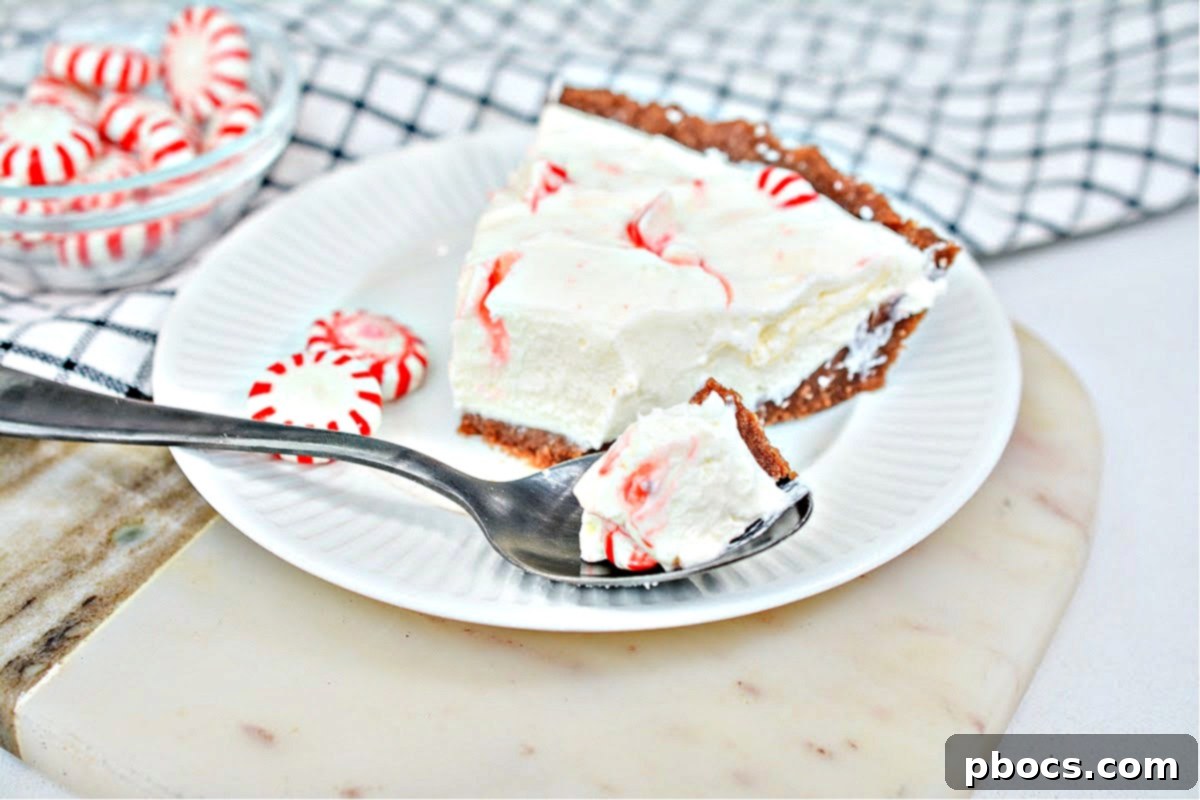 Close-up of the chocolate crust for Keto Candy Cane Cheesecake