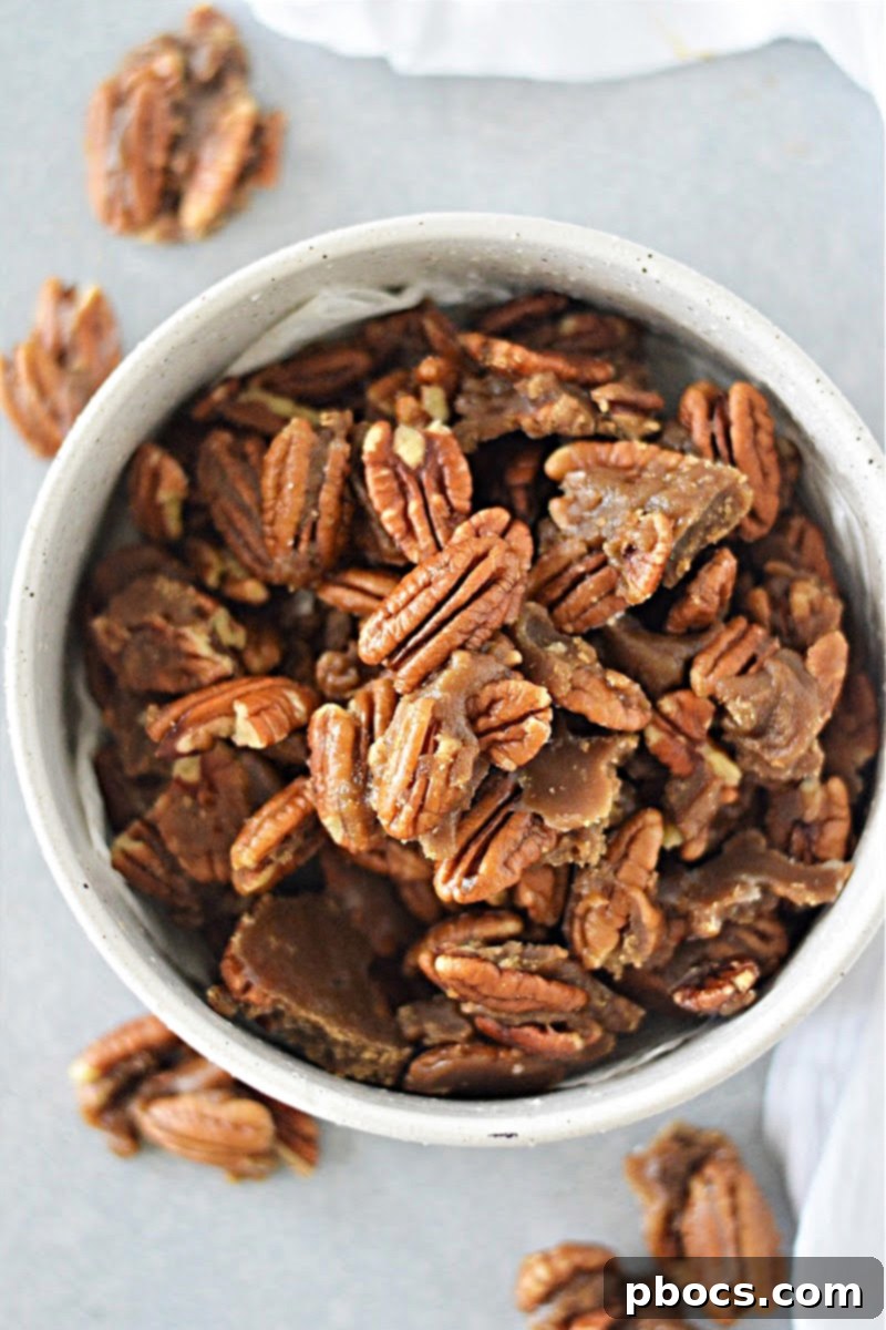 Keto Caramel Pecans