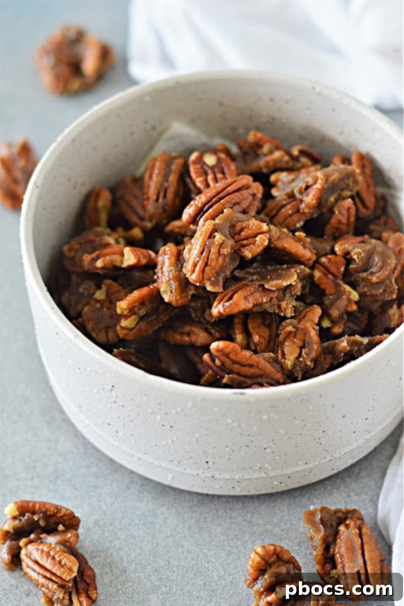 Keto Caramel Pecans