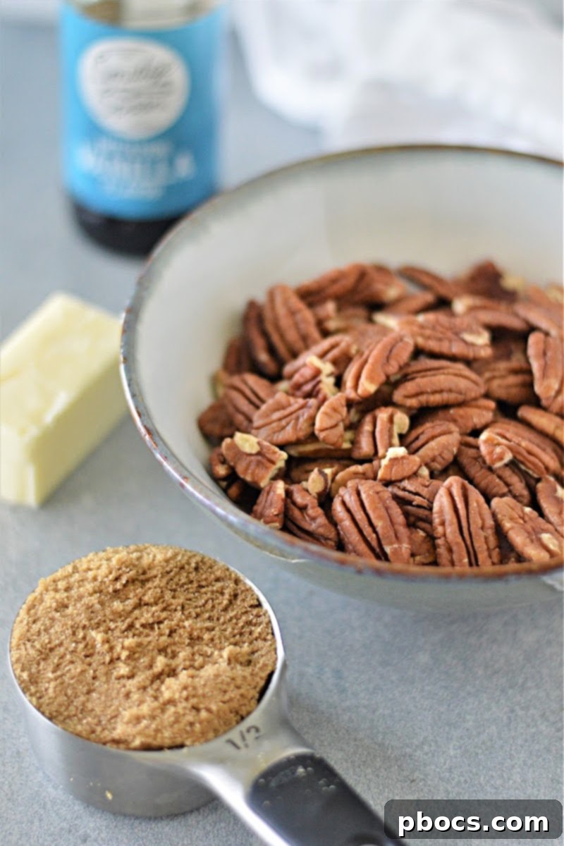 Keto Caramel Pecans