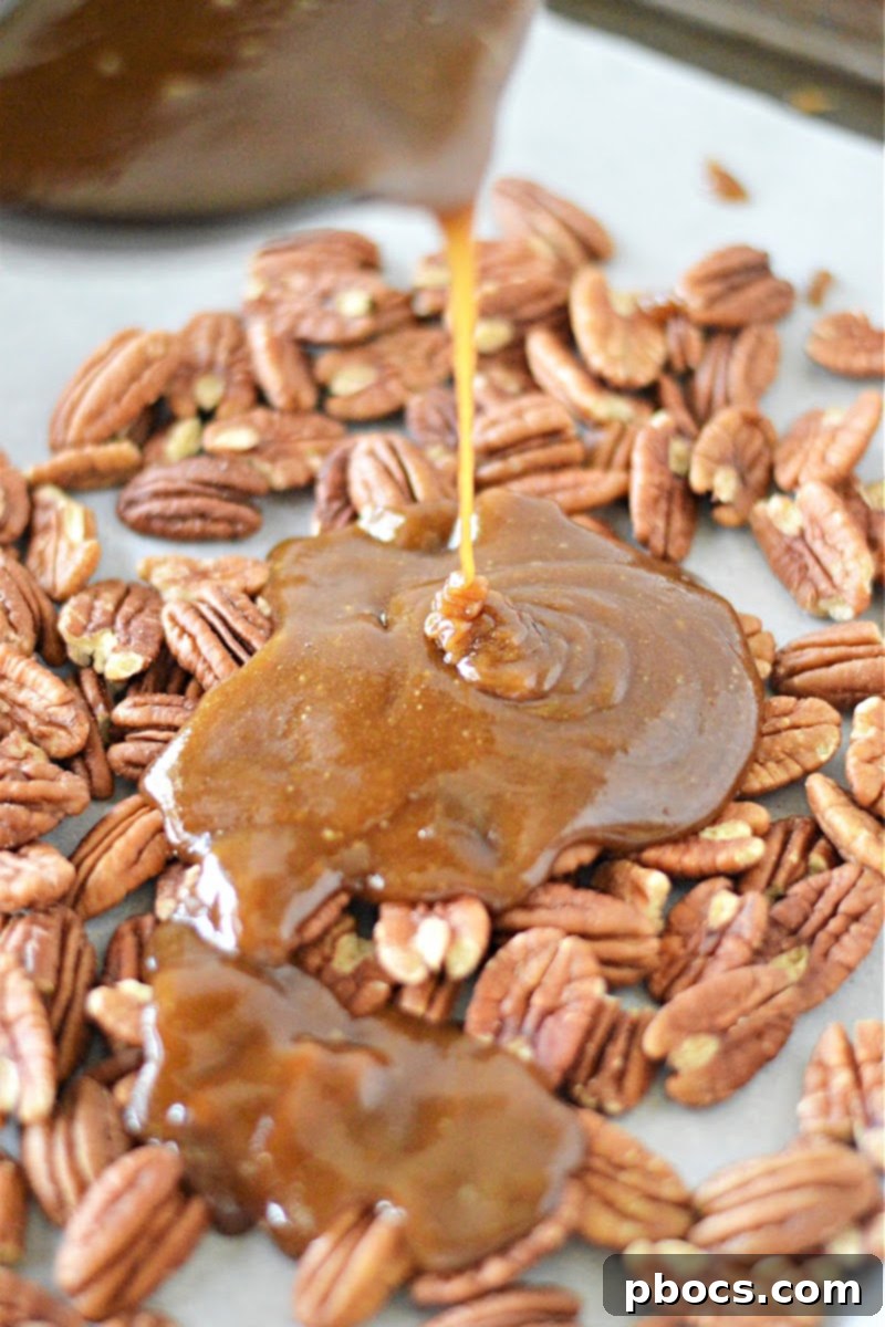 Keto Caramel Pecans