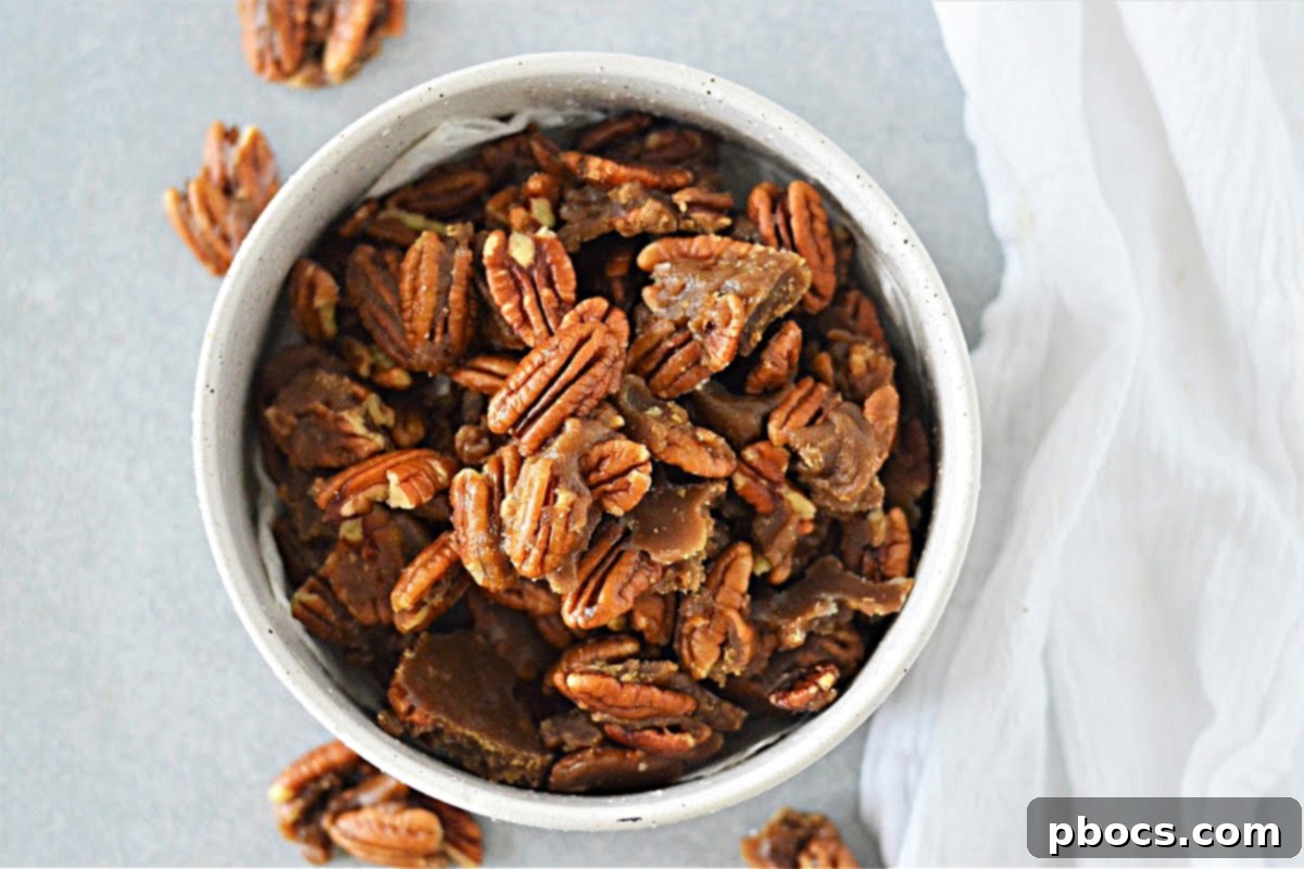 Keto Caramel Pecans