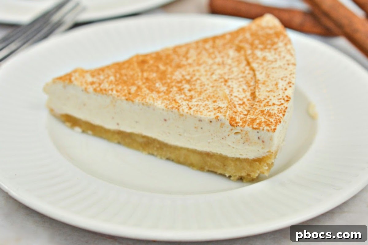 Keto Eggnog Cheesecake - a perfect dessert for any occasion