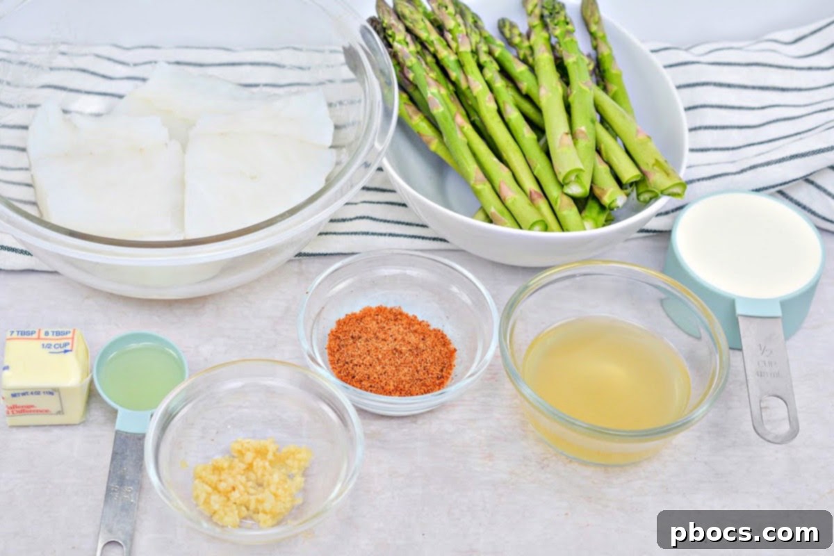 One-Pan Creamy Keto Cajun Cod & Asparagus 3 Creamy Keto Skillet Cajun Cod With Asparagus