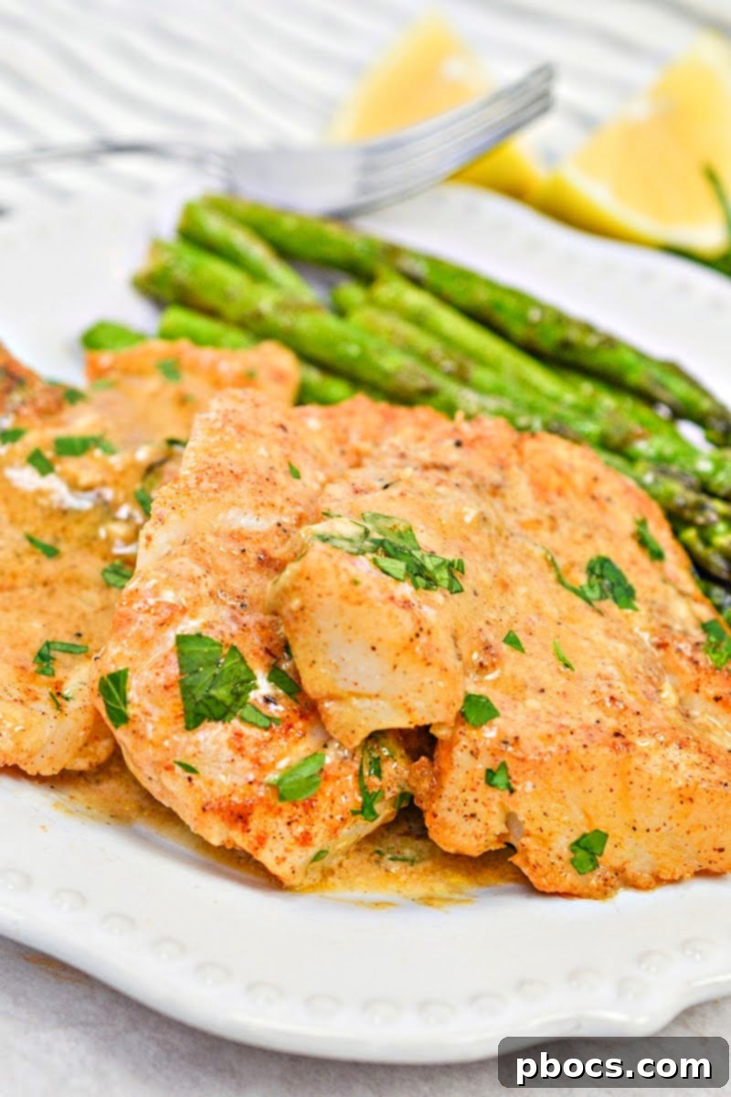 One-Pan Creamy Keto Cajun Cod & Asparagus 4 Creamy Keto Skillet Cajun Cod With Asparagus