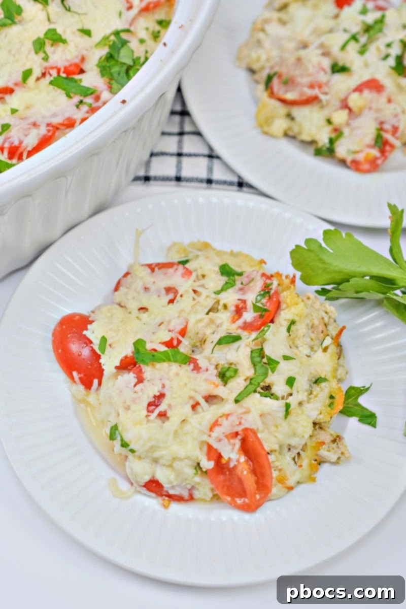 Keto Baked Chicken Caprese Casserole – A Delicious Low-Carb Dinner