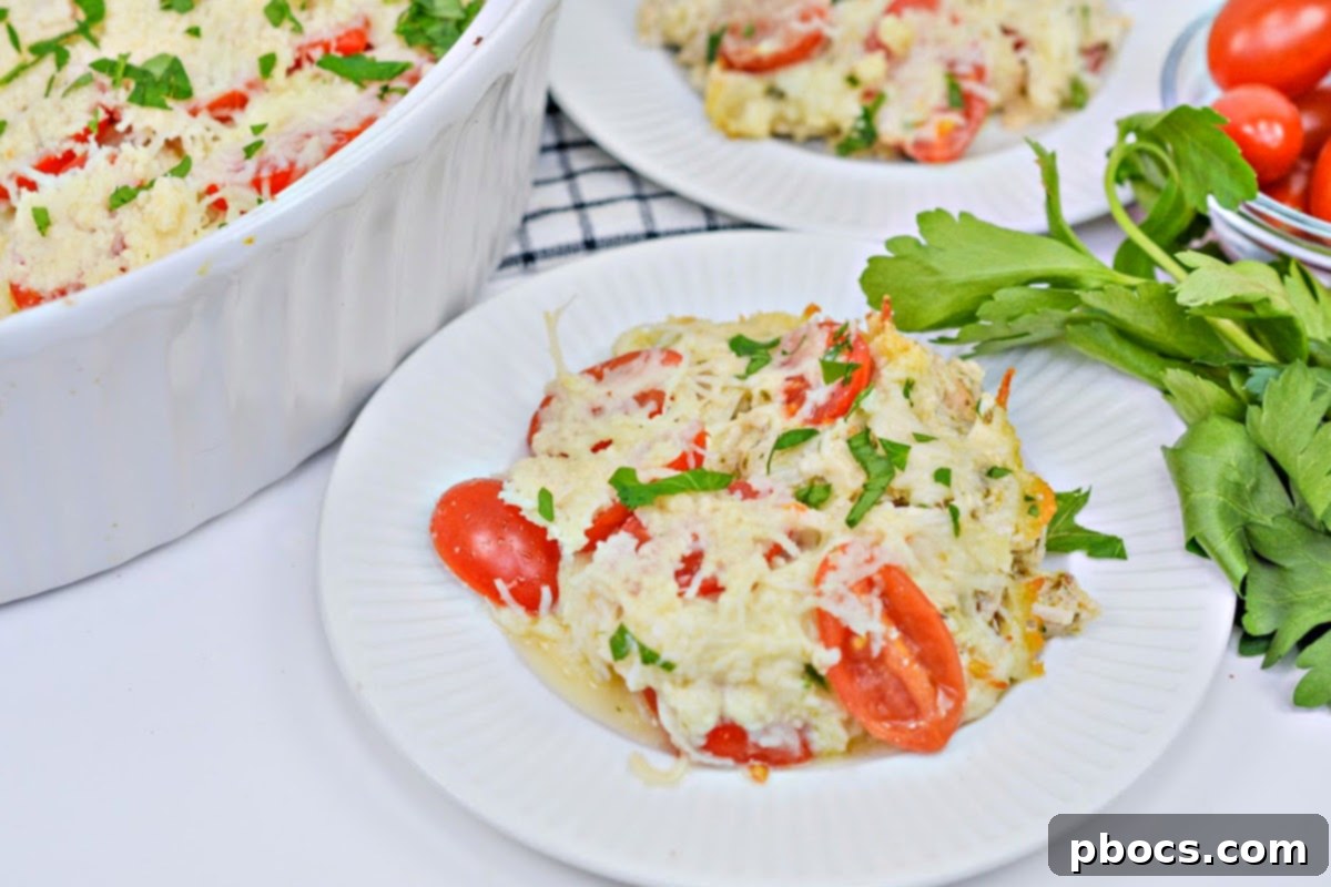 Serving Suggestions for Keto Baked Chicken Caprese Casserole