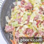 Creamy Keto Corned Beef & Cabbage Skillet