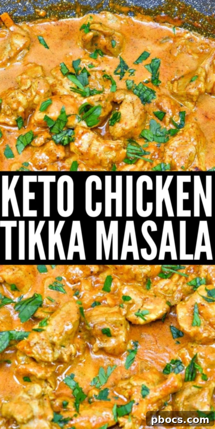 Keto Chicken Tikka Masala final dish
