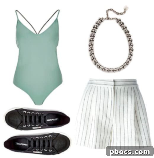 Target's Superga Styled with Bodysuit and Shorts Superga sneakers styled with a bodysuit and shorts for a playful look