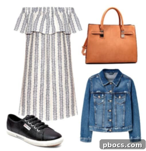 Target's Superga Styled with an Off-the-Shoulder Dress Superga sneakers paired with an elegant off-the-shoulder dress