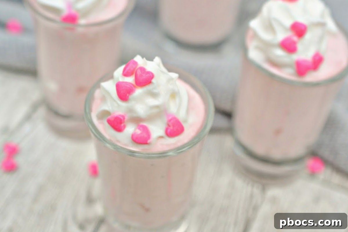 Keto Valentine's Day Shooters - A light and creamy dessert