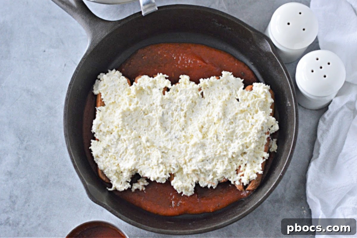 Stuffing Sausages with Cheesy Lasagna Filling