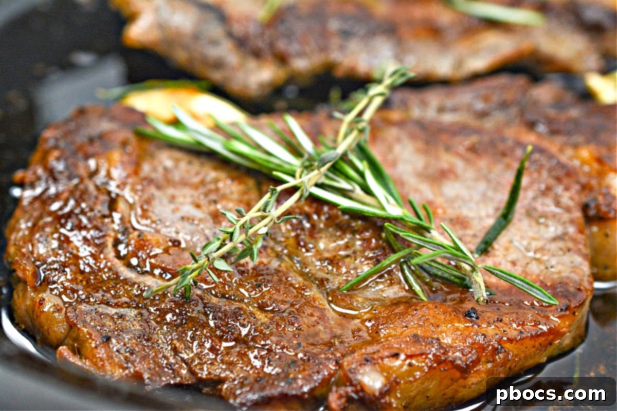 Keto Garlic Herb Ribeye Steak
