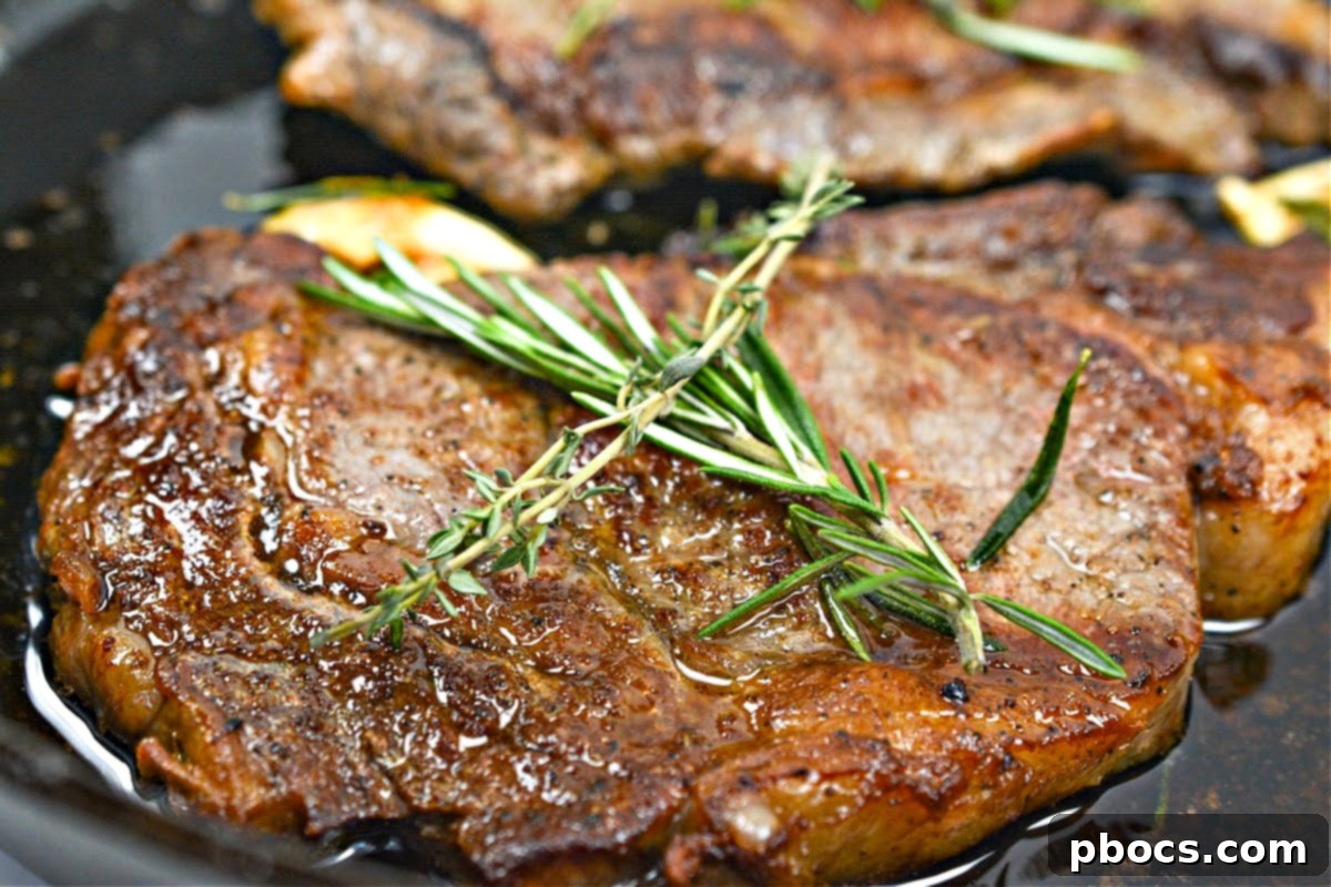 Keto Garlic Herb Ribeye Steak