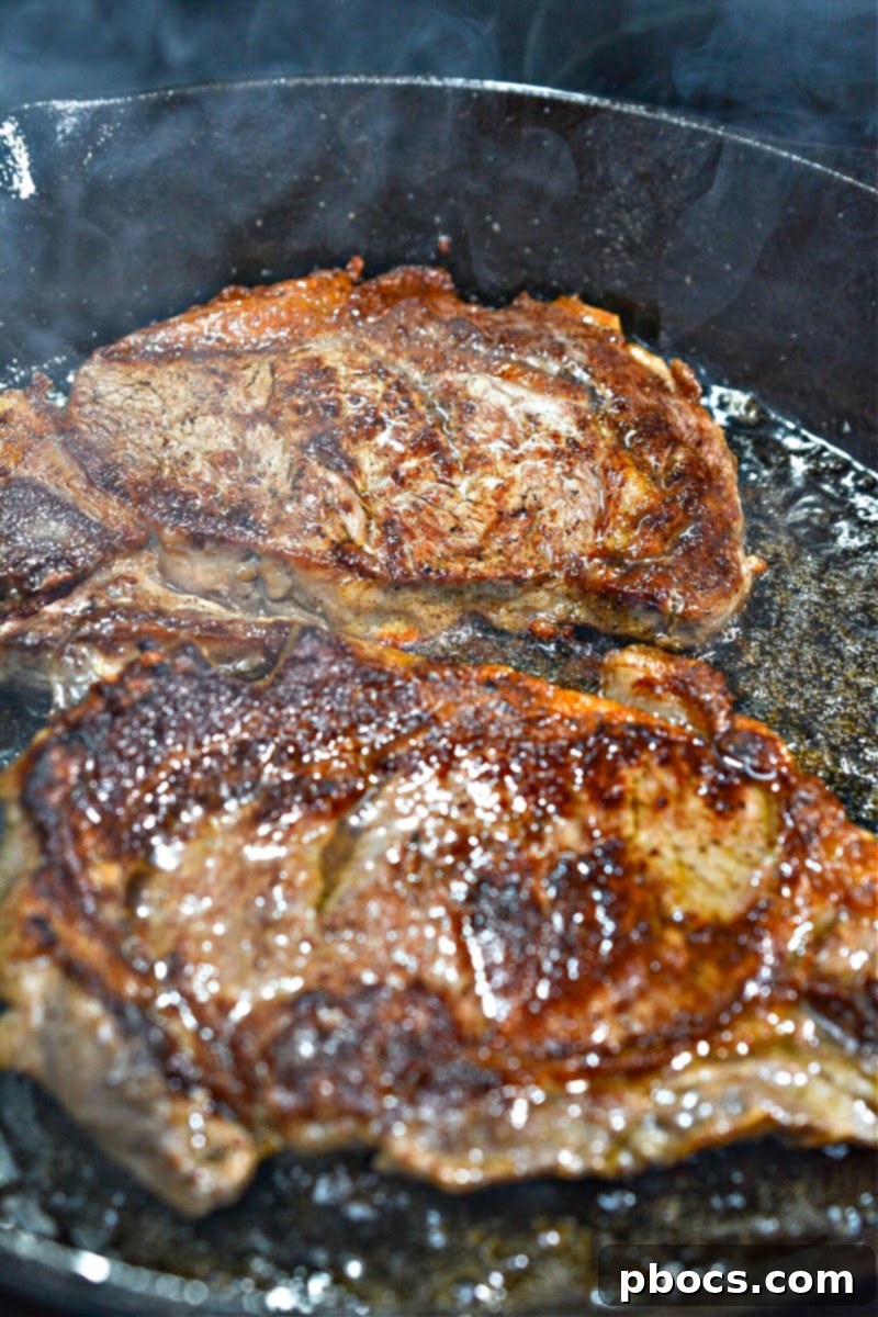 Keto Garlic Herb Ribeye Steak
