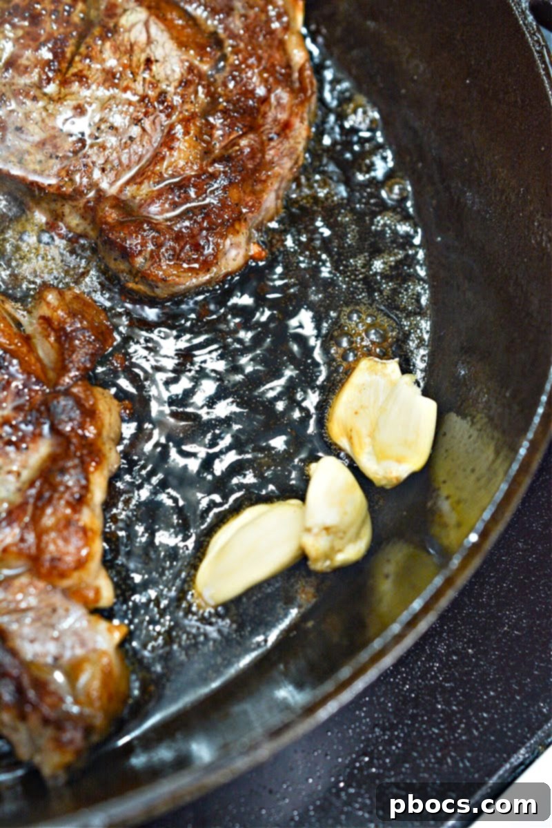 Keto Garlic Herb Ribeye Steak