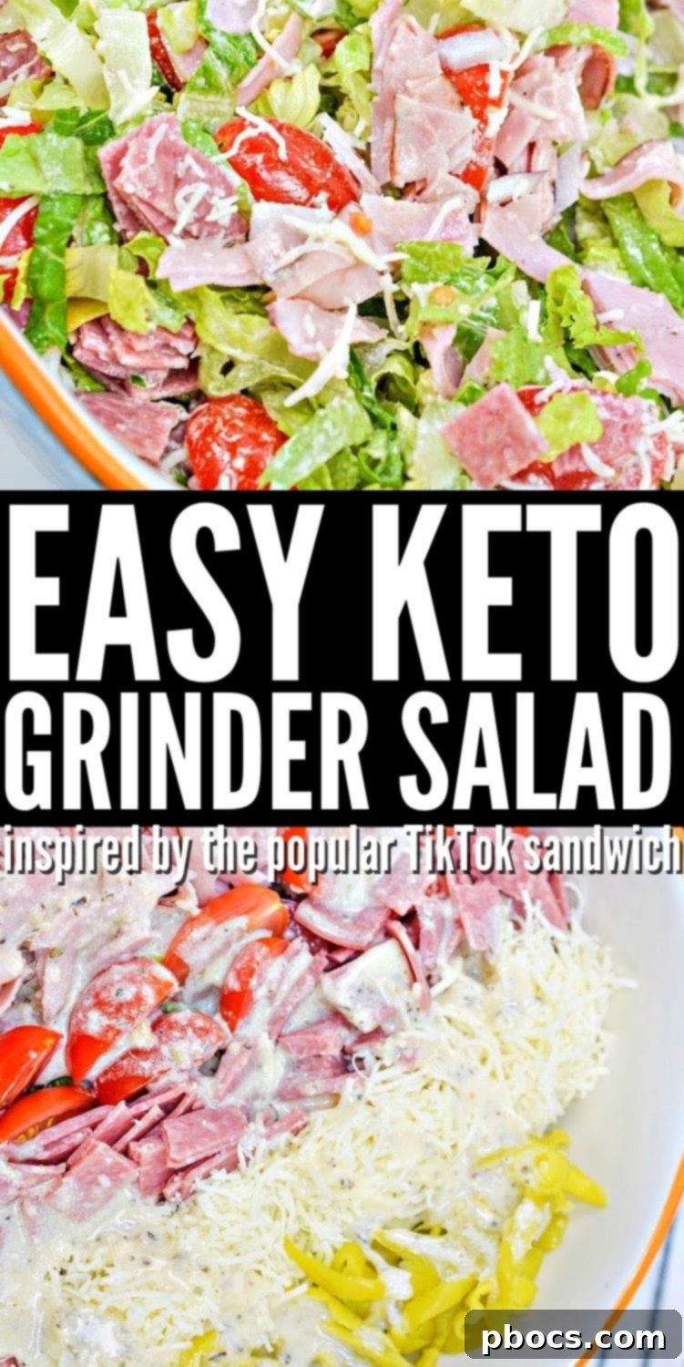 Keto Grinder Salad 12 Keto Grinder Salad: A Delicious and Easy Recipe Pin