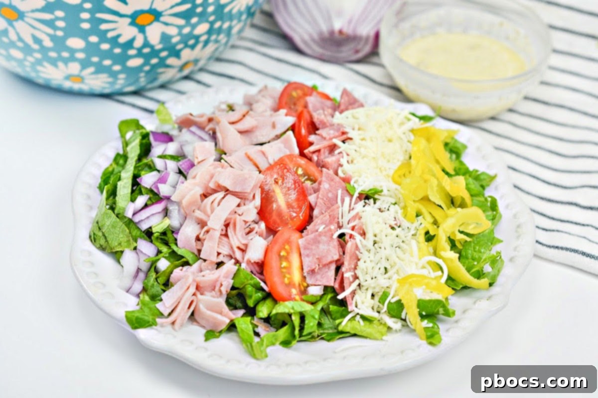 Keto Grinder Salad 5 Delicious Keto Grinder Salad with Deli Meats