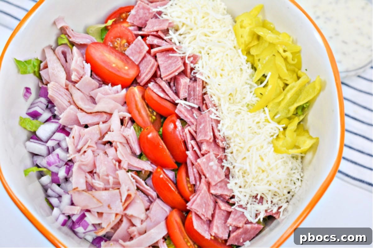 Keto Grinder Salad 9 Colorful Toppings for Keto Grinder Salad